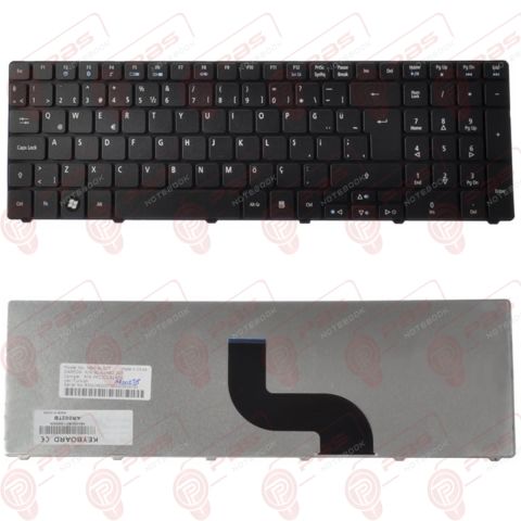Acer Aspire E1-571G-53216G50Mnks Uyumlu Klavye Tuş Takımı Tuş Seti Siyah Türkçe