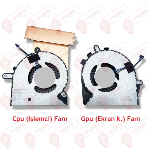 Hp Omen 17-AN104NT, 17-AN106NT, 17-AN107NT, 17-AN108NT Uyumlu Fan Soğutucu Sağ ve Sol