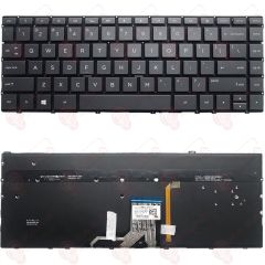 Hp L53417-001, L53417-141, L53453-001, L53453-141 Klavye Tuş Takımı Tuş Seti Led Işıklı Siyah Türkçe
