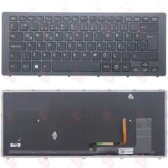 Sony Vaio SVF15N1I4R, SVF15N1J2E Klavye Led Işıklı Siyah TR