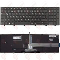 Dell P40F, P40F001, P57F, P57F001 Klavye Tuş Takımı Tuş Seti Led Işıklı Siyah Türkçe