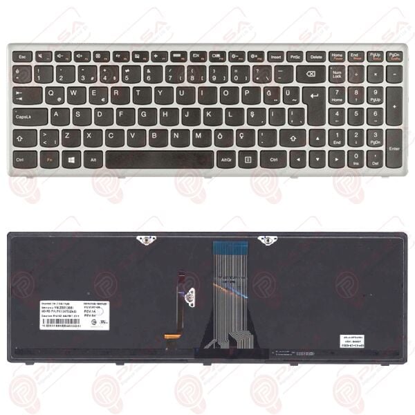 9Z.NAFST.P0T, 9Z.NAFSW.K0T, 9Z.NAFSC.001 Klavye Işıklı Gri TR