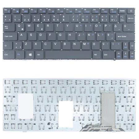 RDP ixtech ThinBook DE18T Klavye Tuş Takımı Tuş Seti Siyah Türkçe