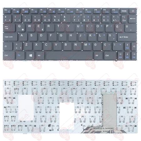 YX-K2026 Klavye Tuş Takımı Tuş Seti Siyah Türkçe