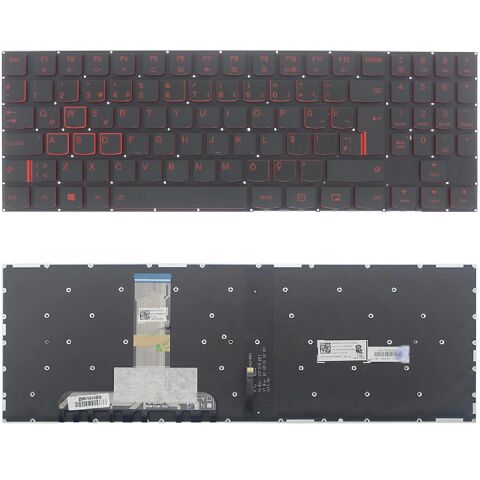 Lenovo SN20M27556, SN20M27566 Uyumlu Klavye Işıklı Kırmızı Tuş Takımı Tuş Seti Türkçe