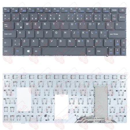 YXT-NB92-10 Klavye Tuş Takımı Tuş Seti Siyah Türkçe