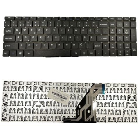 Hometech Alfa 590S Klavye Tuş Takımı Tuş Seti Siyah Türkçe