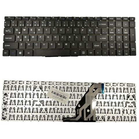 YXT-93-209, YXT-NB93-134, YXT-NB93-142, YXT-NB93-156 Klavye Tuş Takımı Tuş Seti Siyah Türkçe