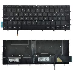 Dell XPS 9380, 13 9380, 13-9380, P82G Uyumlu Klavye Tuş Takımı Tuş Seti Led Işıklı Siyah Türkçe