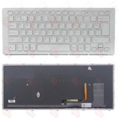 Sony Vaio SVF15N17ST, SVF15N17STB Klavye Led Işıklı Gri TR