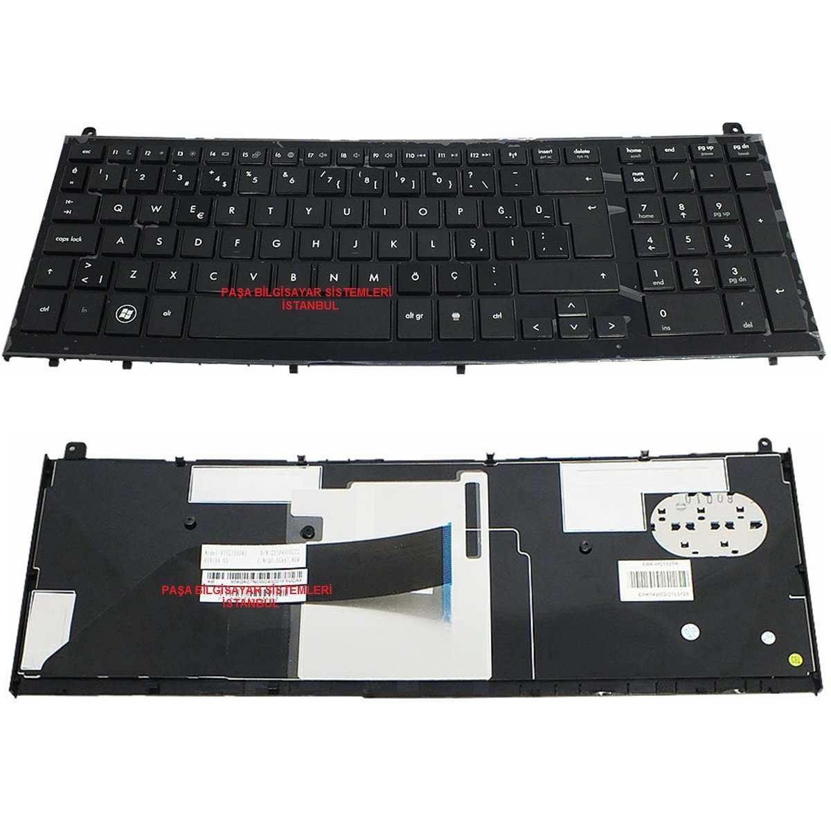 Hp ProBook 4525S, 4720S Klavye Tuş Takımı Tuş Seti Siyah Türkçe