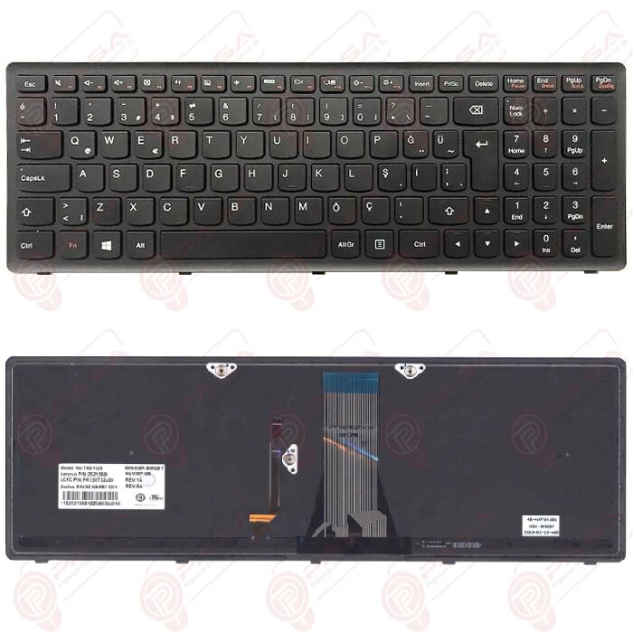 Lenovo G500S, 20245, 80AD Klavye Led Işıklı Siyah TR