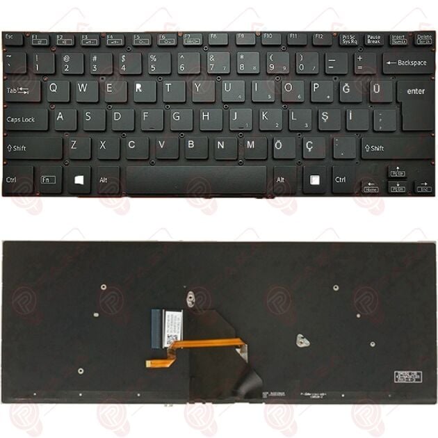 Sony Vaio SVF143290X, SVF143290X Klavye Led Işıklı Siyah TR
