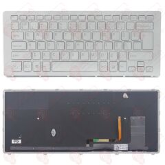 Sony Vaio SVF15N25CXS, SVF15N26CXB Klavye Led Işıklı Gri TR