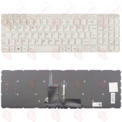 Toshiba Satellite L50-B-160, L50-B-163 Klavye Beyaz Led Işıklı TR