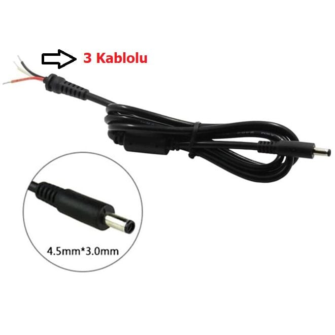 Dell inspiron 7368, 13-7368, 13 7368 Adaptör Kablosu Dc Kablo Adaptör Tamir Kablosu