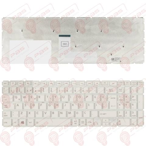 Toshiba Satellite L50-B-1X7, L50-B-1X8 Klavye Beyaz Tuş Takımı TR Q