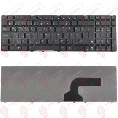 Asus K52JE-EX033D, K52JE-EX033V, K52JE-EX034D, K52JE-EX034V Klavye Tuş Takımı Tuş Seti Siyah Türkçe
