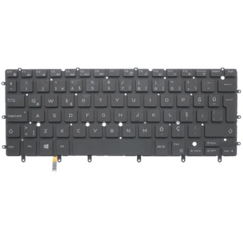 Dell inspiron 7558, 15 7558, 15-7558, P55F Uyumlu Klavye Tuş Takımı Tuş Seti Led Işıklı Siyah Türkçe