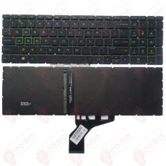 Hp 15-BW020NT, 15-BW021NT, 15-BW022NT Klavye Tuş Takımı Tuş Seti Yeşil Led Işıklı Türkçe