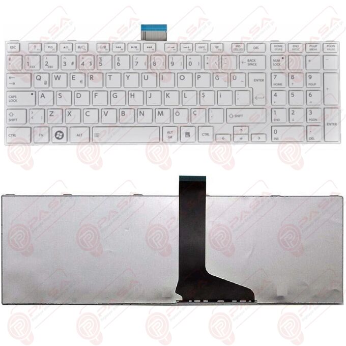 Toshiba Satellite C50-A-129, C50-A-12C, C50-A-11N, C50-A-123 Klavye Adaptasyonlu Tuş Takımı Beyaz TR