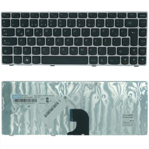 Lenovo V-116920BK1, AELL7A00120 Uyumlu Klavye Gri Tuş Takımı Tuş Seti Türkçe