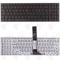 Asus X501, X501E, X501A, X501U Klavye Kırmızı Tuş Takımı Tuş Seti Türkçe