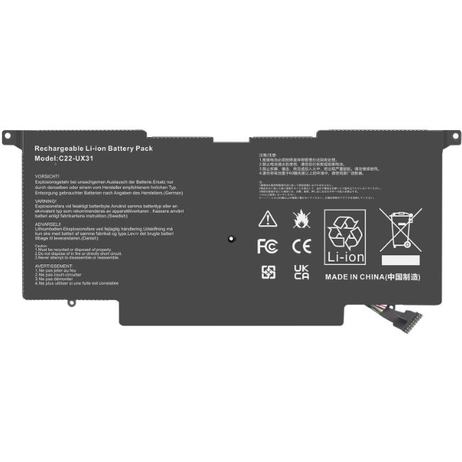 Asus ZenBook UX31A, UX31E Uyumlu Batarya Pil Fast