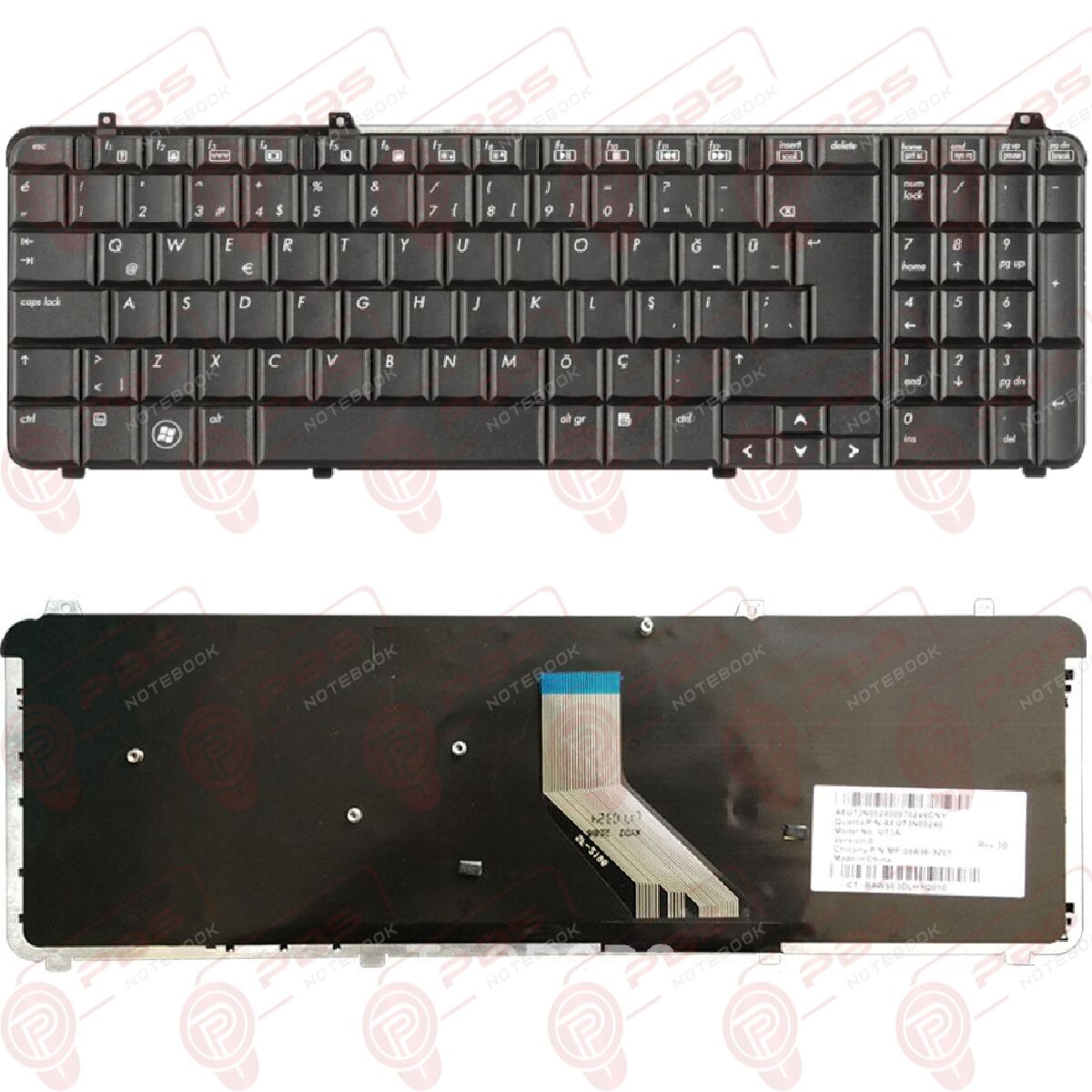 Hp Pavilion DV6-2143ET, DV6-2145ET, DV6-2146ET Klavye Tuş Takımı Tuş Seti Siyah Türkçe
