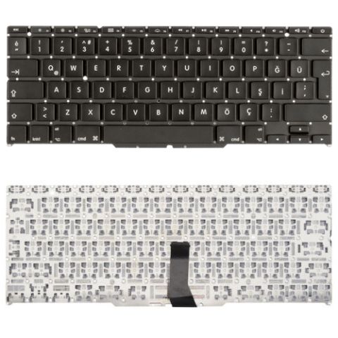 Apple MacBook Air A1465 Klavye Tuş Takımı Tuş Seti Siyah Türkçe