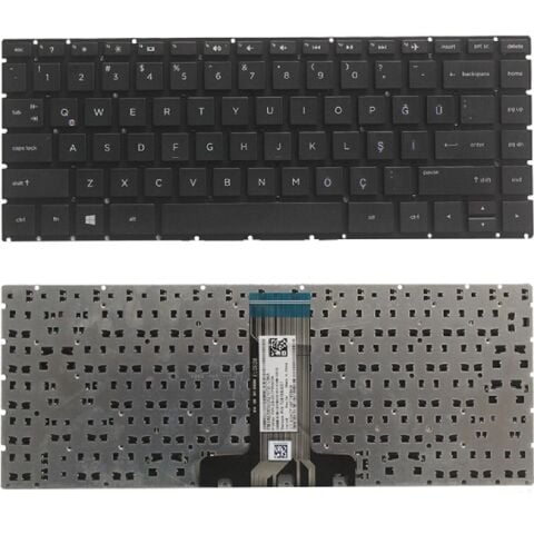 Hp Pavilion 14-BA006NT, 14-BA101NT Klavye Tuş Takımı Türkçe Siyah Q Tuş Yapısı