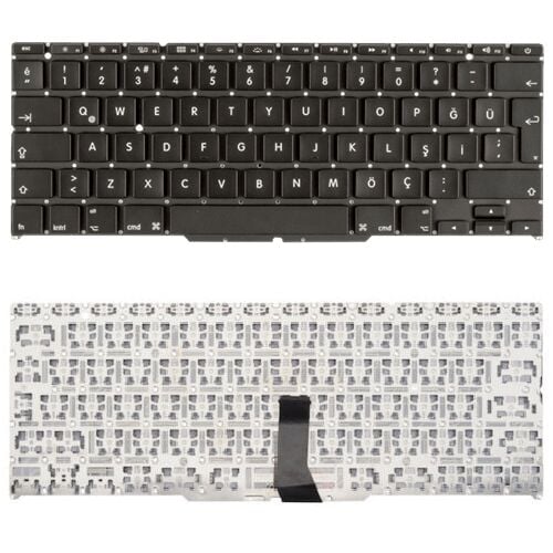 Apple MacBook Air EMC 2393, EMC2393, EMC 2471, EMC2471 Klavye Tuş Takımı Tuş Seti Siyah Türkçe