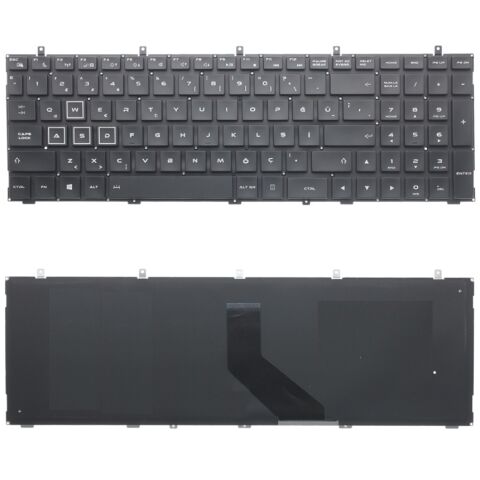 Casper Excalibur G850.8750-81G0X, G850.8750-B5G0A Uyumlu Klavye Tuş Takımı Tuş Seti Siyah Türkçe