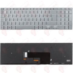 Sony Vaio SVF1541M1E, SVF1541M1R Klavye Led Işıklı Gri TR