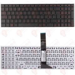 Asus X550CA-XO131D, X550CA-XO131DA, X550CA-XO270D Klavye Kırmızı Tuş Takımı Tuş Seti Türkçe