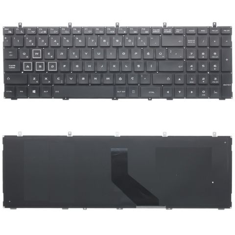 Casper Excalibur G860.7700-D690R, G860.7700-8190X Uyumlu Klavye Tuş Takımı Tuş Seti Siyah Türkçe