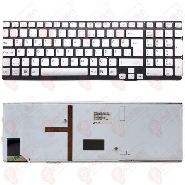 550120AB2G2-035-G, 550120AM2G2-035-G Klavye Led Işıklı Gri TR