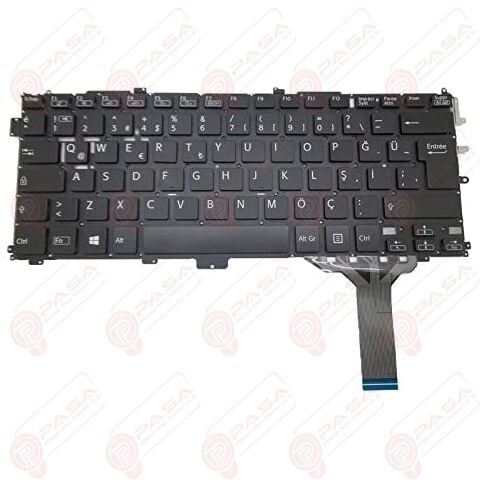 Sony Vaio SVP13213ST, SVP13215PXB, SVP13215PXS Klavye Siyah TR