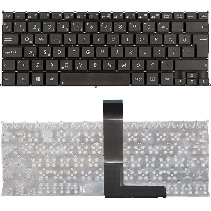 Asus 0KNB0-1123TU00, 0KNB0-1124TU00 Uyumlu Klavye Tuş Takımı Tuş Seti Siyah Türkçe