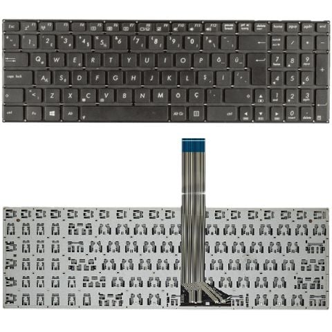 Asus 0KN0-N31TU22, 0KNB0-6105TU00 Klavye Tuş Takımı Tuş Seti Siyah Türkçe