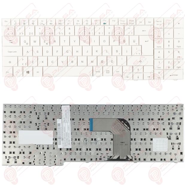 Casper TKI-3230D Klavye Beyaz Tuş Takımı Tuş Seti Türkçe