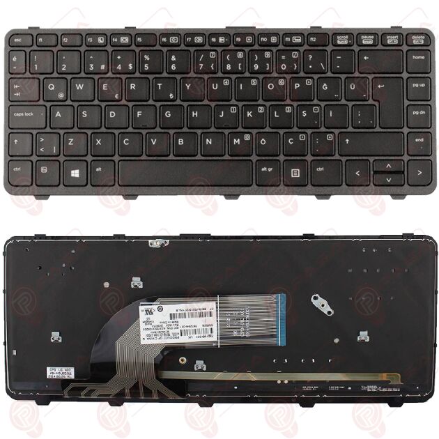 Hp ProBook 640 G1 Klavye Tuş Takımı Tuş Seti Led Işıklı Siyah Türkçe