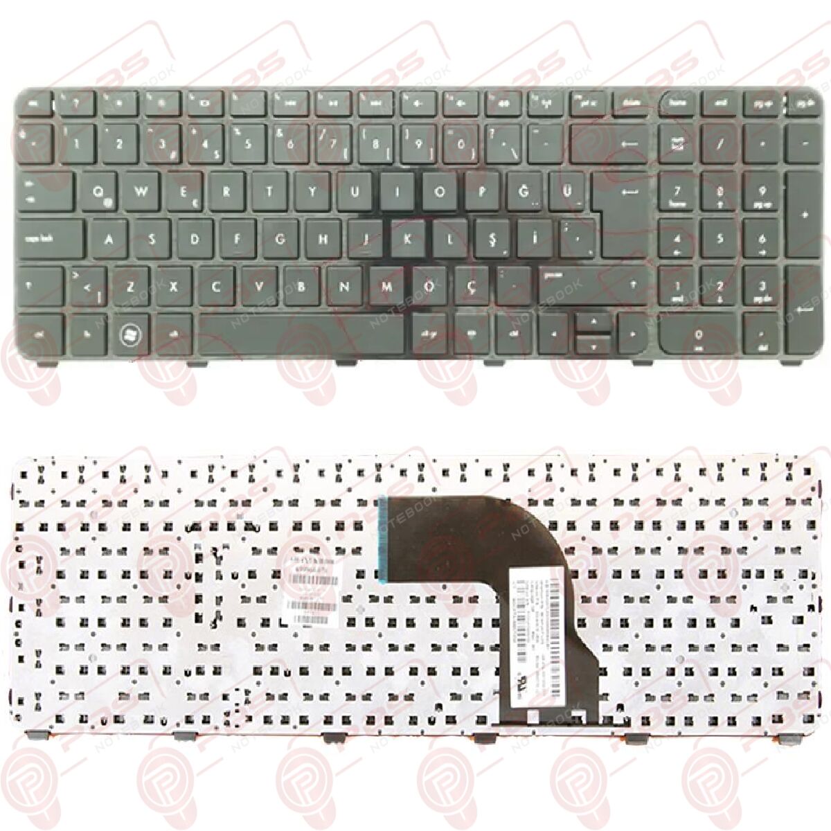 Hp Pavilion M7-1000, DV7-7300, DV7-7400 Klavye Tuş Takımı Tuş Seti Siyah Türkçe