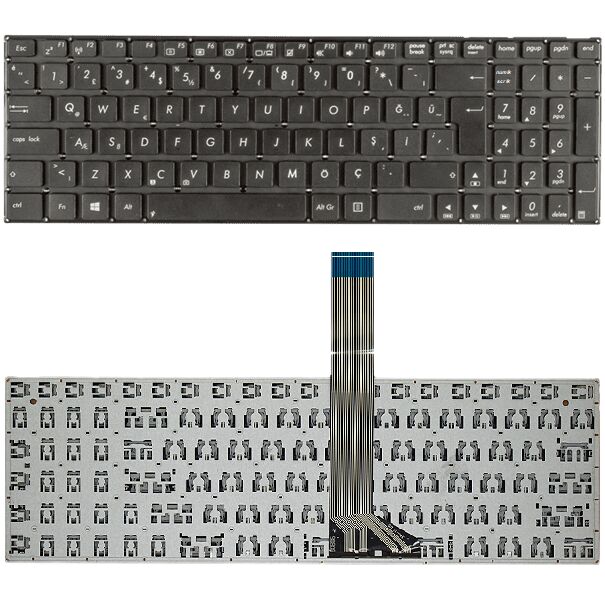 Asus K56CA-XX008H, K56CM-XX007H, K56CM-XX064H Klavye Tuş Takımı Tuş Seti Siyah Türkçe