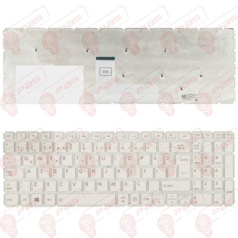 Toshiba Satellite Radius P50W-B, P55W-B Klavye Beyaz Tuş Takımı Q Türkçe Laptop Klavye