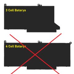 FitCell Dell Latitude E7290, 12 E7290, 12-E7290 Uyumlu Batarya Pil 3-Cell
