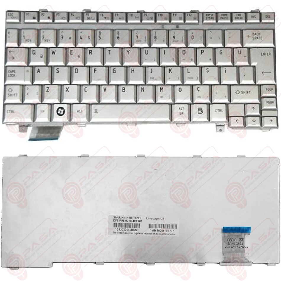 Toshiba A000014900, A000016510 Klavye Gri TR