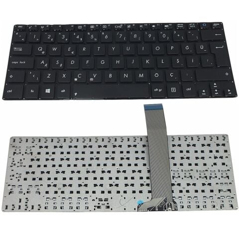 0KN0-P51US12 0KNB0-3105US00 MP-11N53US-5281W 90NB00Z0-R31TU0 Uyumlu Klavye Tuş Takımı Siyah Türkçe