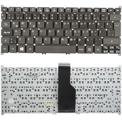Acer Aspire S5-371, S5-371T, S5-391 Klavye Tuş Takımı Tuş Seti Siyah Türkçe