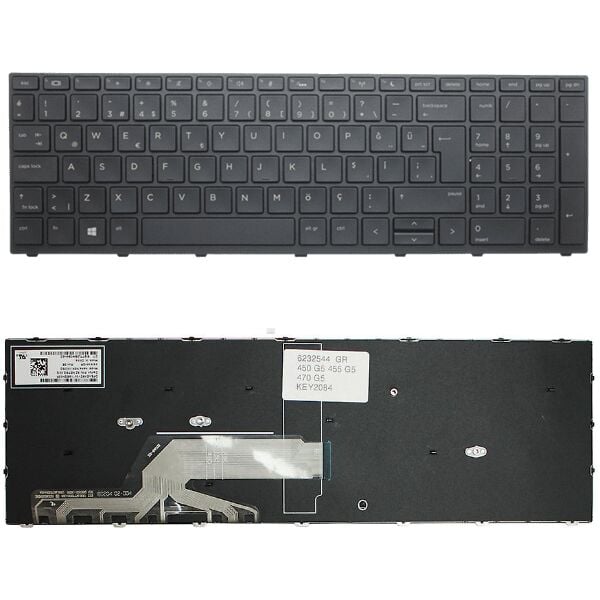Hp Probook 450 G5 455 G5 470 G5 650 G4 650 G5 655 G4 Uyumlu Klavye Tuş Takımı Tuş Seti Siyah Türkçe
